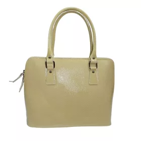   Rialto bézs színű női bőr kézitáska, válltáska 30 × 25 cm