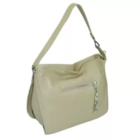   Rialto kígyóbőr mintás bézs színű női bőr kézitáska, válltáska 39 × 28 cm