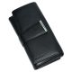 Rialto női fekete bőr pénztárca 9,5 cm × 17 cm