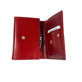   Rialto absztrakt mintás piros női bőr pénztárca 13 x 10 x 3 cm