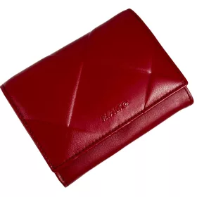   Rialto absztrakt mintás piros női bőr pénztárca 13 x 10 x 3 cm