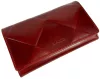 Rialto nagyméretű, absztrakt mintás bordó női bőr pénztárca 16,5 × 10,5 cm