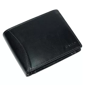 Rialto férfi fekete bőr pénztárca 12,5 cm × 9,5 cm