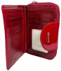 Rialto átkapcsos piros női lakk bőr pénztárca 16 x 10 cm