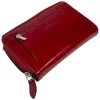Rialto átkapcsos piros női lakk bőr pénztárca 16 x 10 cm