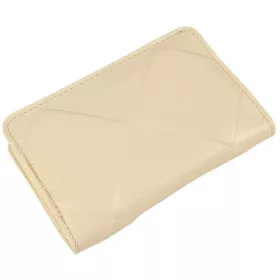   Rialto kisméretű bézs absztrakt női bőr pénztárca 13,5 × 9 × 3 cm