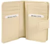Rialto kisméretű bézs absztrakt női bőr pénztárca 13,5 × 9 × 3 cm