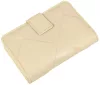 Rialto kisméretű bézs absztrakt női bőr pénztárca 13,5 × 9 × 3 cm