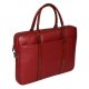 Rialto olasz sötétpiros bőr laptoptáska 15,6"  38×28 cm