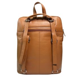   Rialto olasz nagyméretű női konyak bőr hátizsák 36 x 29 cm