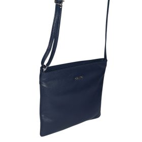 Rialto női, fekete színű bőr kézitáska, válltáska 22×19,5 cm