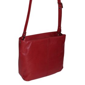 Rialto női, fekete színű bőr kézitáska, válltáska 27×22 cm