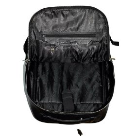 Rialto olasz, sötétpiros színű bőr laptoptartós hátizsák