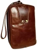Rialto férfi barna bőr autóstáska 13 × 18 cm