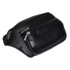 Rialto férfi fekete bőr övtáska 31×15 cm