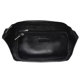 Rialto férfi fekete bőr övtáska 31×15 cm