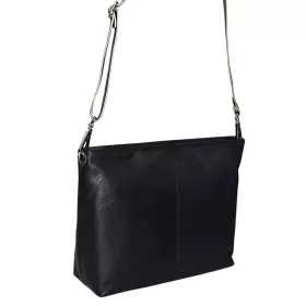 Rialto női, kisméretű, fekete színű bőr kézitáska, válltáska 25×21 cm
