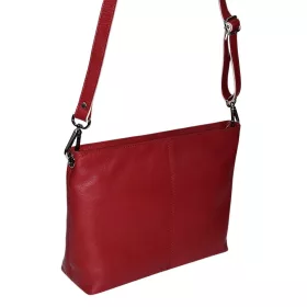   Rialto női, sötétpiros színű bőr kézitáska, válltáska 29×24,5 cm