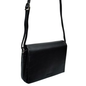 Rialto női, fekete színű bőr válltáska 24×18 cm