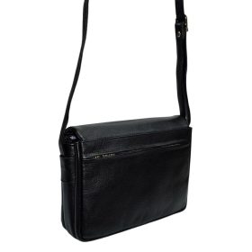 Rialto női, fekete színű bőr válltáska 24×18 cm