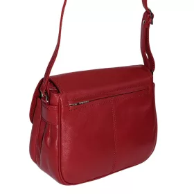 Rialto sötétpiros női bőr válltáska 26 × 21,5 cm