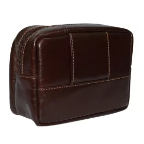 Rialto olasz férfi sötétbarna, övre fűzhető bőr autóstáska