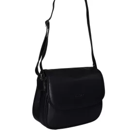 Rialto női, fekete színű bőr kézitáska, válltáska 24×19 cm