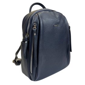 Rialto fekete női bőr hátizsák 33 x 25 cm