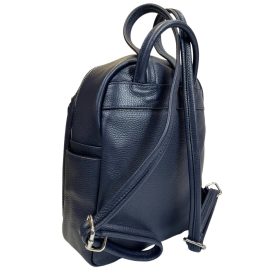 Rialto fekete női bőr hátizsák 33 x 25 cm