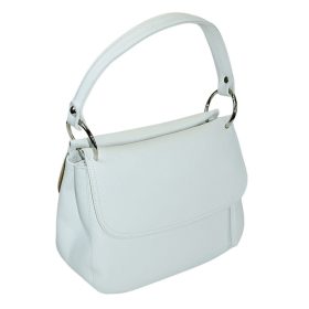   Rialto fehér színű női bőr kézitáska, válltáska 30 × 23 cm