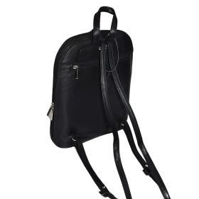 Rialto fekete női bőr hátizsák