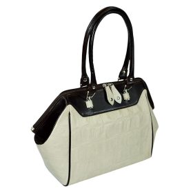 Rialto bézs színű olasz női bőr válltáska 30 x 26 cm