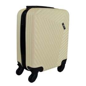   Rhino bézs színű, keményfalú, Wizzair, Ryanair kabinbőrönd 40 cm