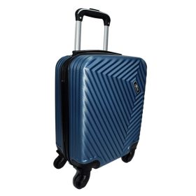  Rhino kék színű, keményfalú, Wizzair, Ryanair kabinbőrönd 40 cm