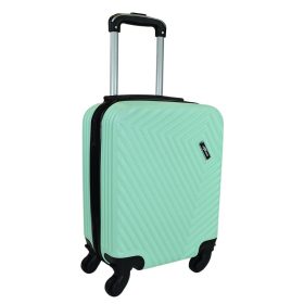   Rhino menta színű, keményfalú, Wizzair, Ryanair kabinbőrönd 40 cm