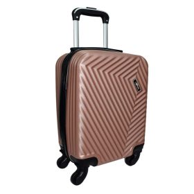   Rhino rosegold színű, keményfalú, Wizzair, Ryanair kabinbőrönd 40 cm