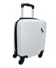 Rhino fehér színű, keményfalú, Wizzair, Ryanair kabinbőrönd 40 cm