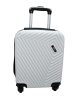 Rhino fehér színű, keményfalú, Wizzair, Ryanair kabinbőrönd 40 cm