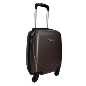   Rhino barna színű, kemény falú, Wizzair, Ryanair kabin bőrönd 40 cm