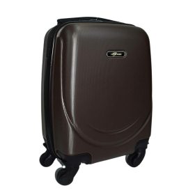   Rhino barna színű, kemény falú, Wizzair, Ryanair kabin bőrönd 40 cm