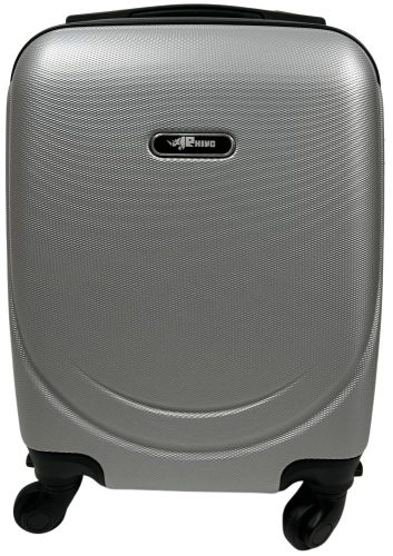 Rhino szürke, kemény falú, Wizzair, Ryanair kabin bőrönd 40 cm