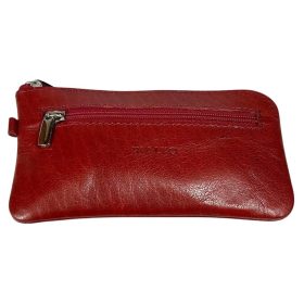 Rialto női piros bőr kulcstartó