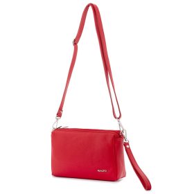 Rialto fekete női bőr válltáska, levehető pántos 26 x 19 x 9 cm