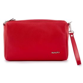 Rialto fekete női bőr válltáska, levehető pántos 26 x 19 x 9 cm