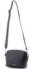 Rialto olasz fekete női bőr oldaltáska, crossbody 21 × 15 × 6,5 cm
