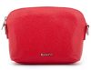 Rialto olasz piros női bőr oldaltáska, crossbody 21 × 15 × 6,5 cm