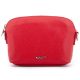 Rialto olasz piros női bőr oldaltáska, crossbody 21 × 15 × 6,5 cm
