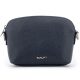 Rialto olasz sötétkék női bőr oldaltáska, crossbody 21 × 15 × 6,5 cm