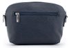 Rialto olasz sötétkék női bőr oldaltáska, crossbody 21 × 15 × 6,5 cm