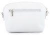 Rialto olasz fehér női bőr oldaltáska, crossbody 21 × 15 × 6,5 cm